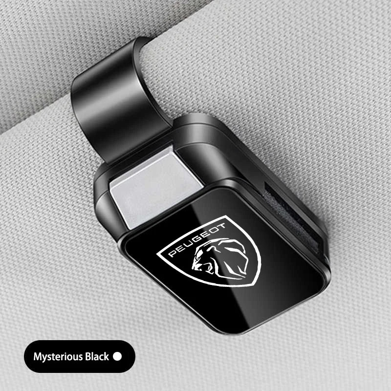 Car Eyeglass Holder Glasses Storage Clip Sunglasses Holder with Sponge Protection For New Peugeot 208 3008 308 2008 207 107